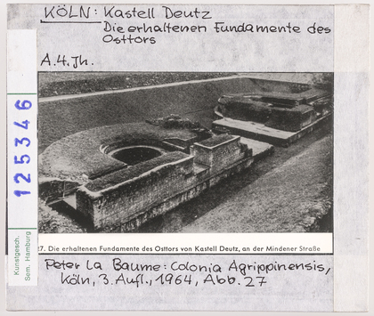 Vorschaubild Köln: Kastell Deutz, erhaltene Fundamente des Osttores 